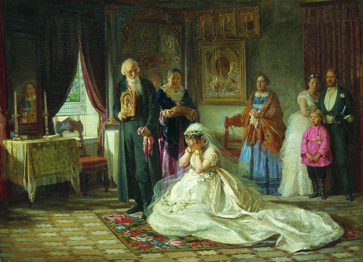 Журавлев. Перед венцом. 1874