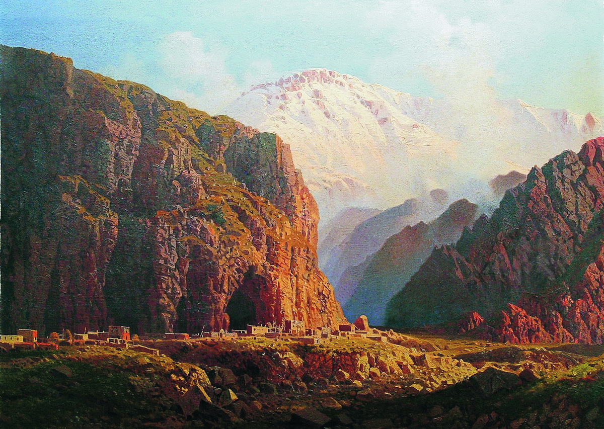 Занковский. Горная долина, освещенная солнцем. 1880-е