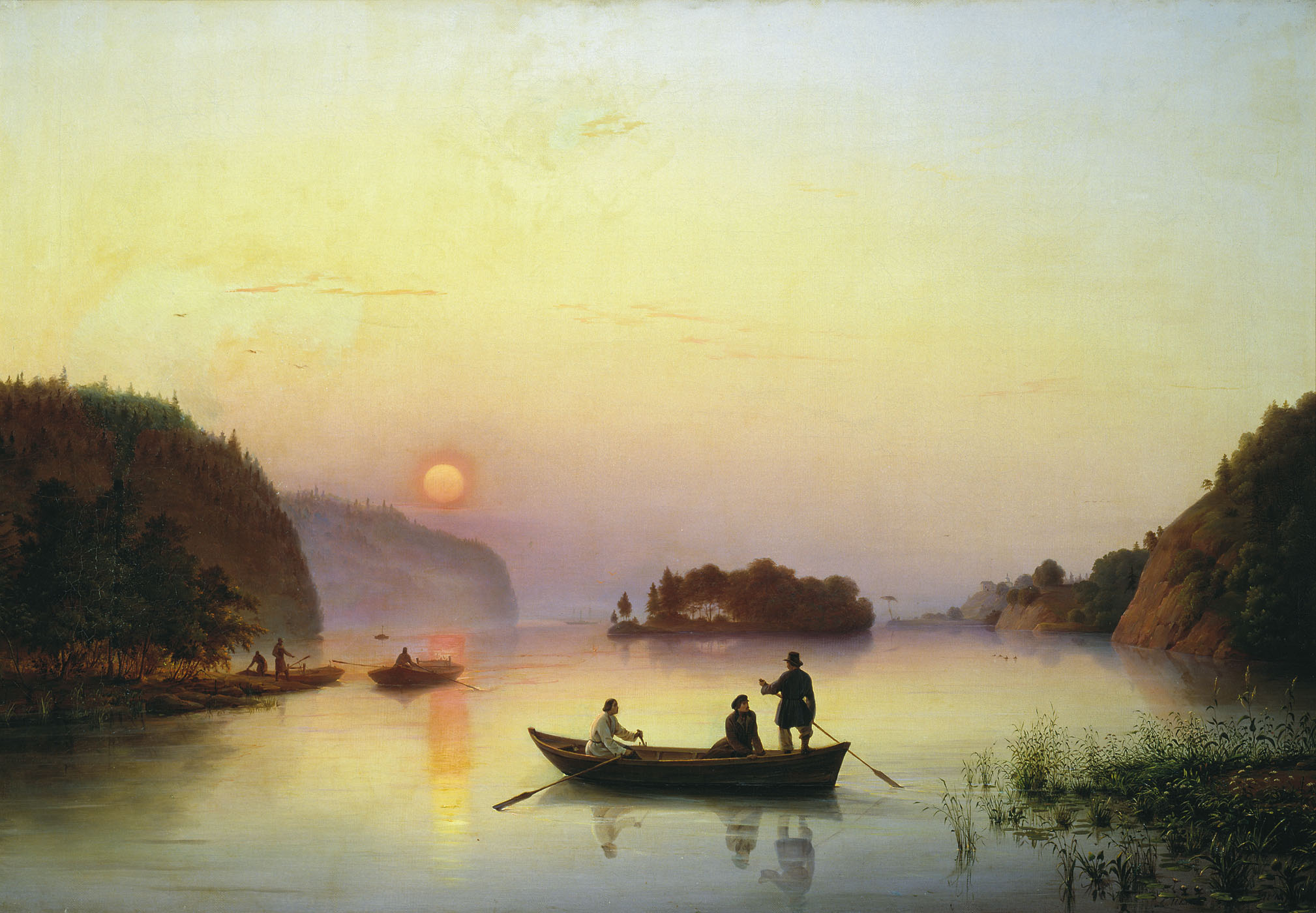Иванов А.И.. Переправа Н.В.Гоголя через Днепр. 1845