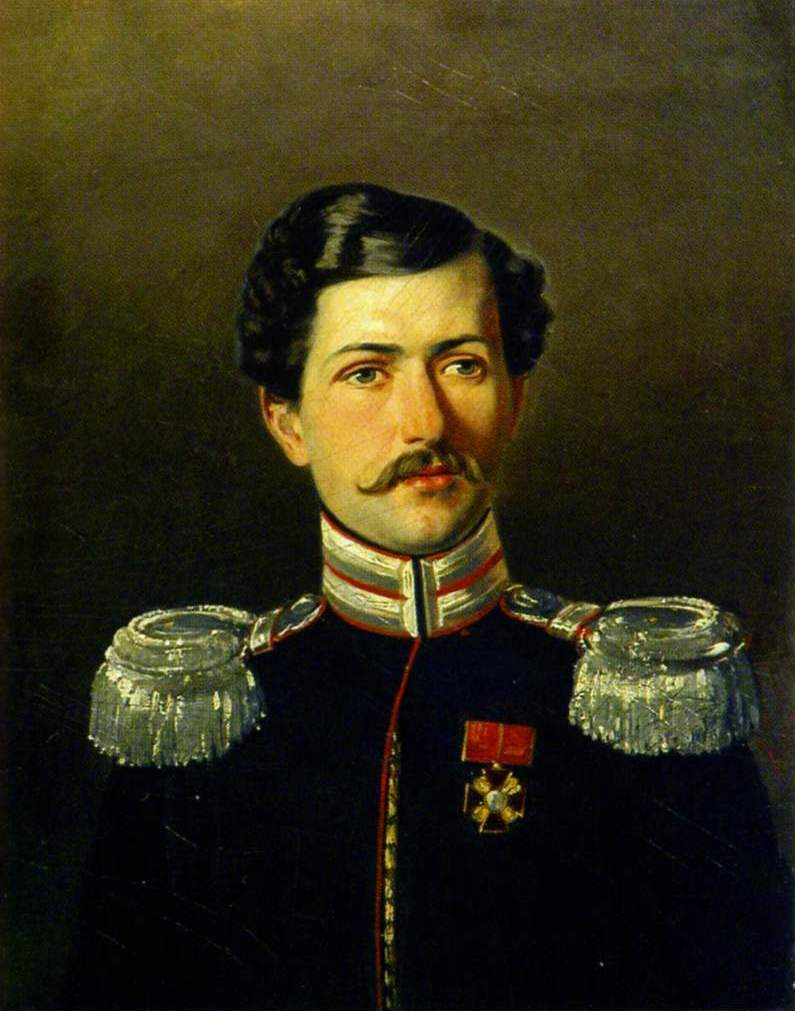 Ладюрнер. Портрет молодого офицера. 1849