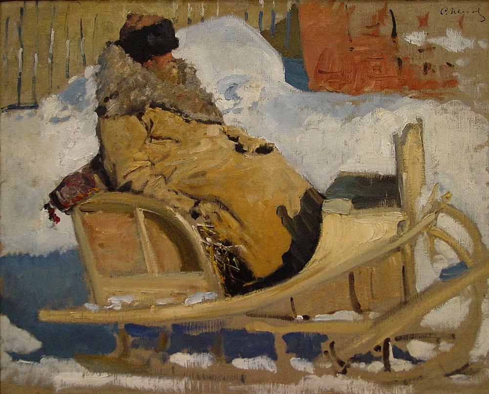 Иванов С.В.. Крестьянин в санях. 1904-1905