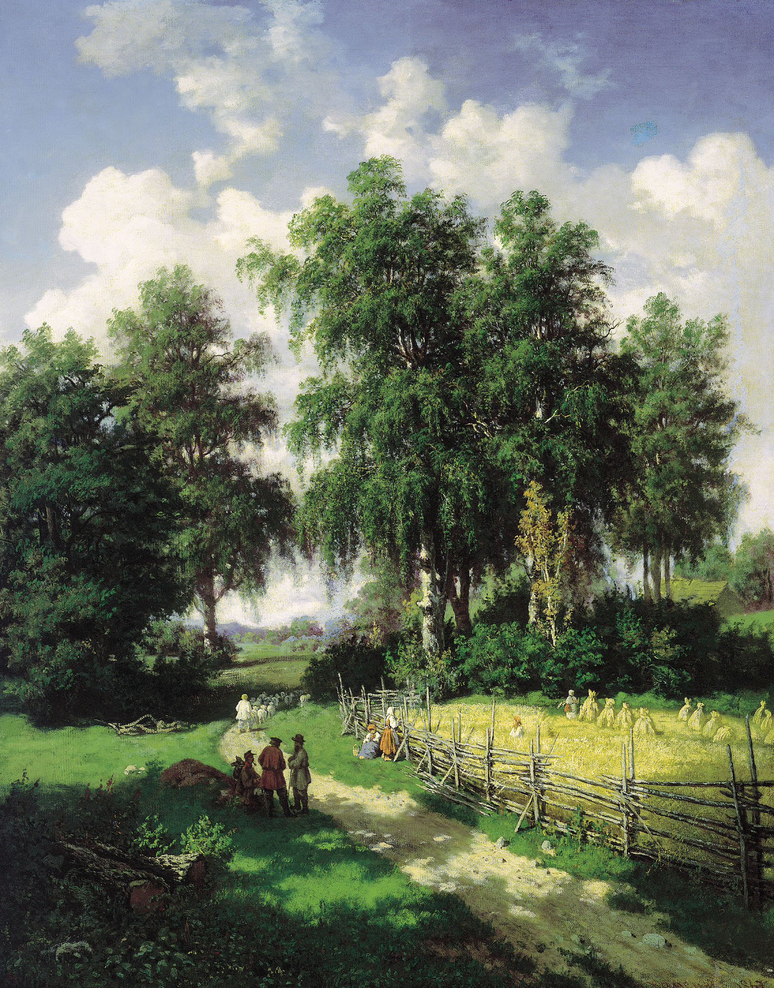 Каменев В.. Вид в окрестностях Гатчины. 1867